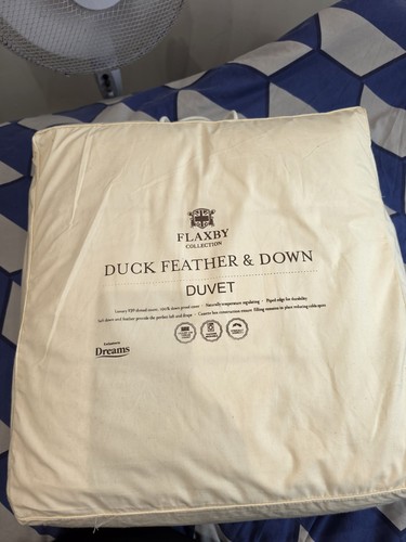 White goose feather down duvet - down,