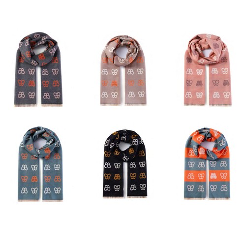 Ladies cashmere feel butterfly - cashmere,