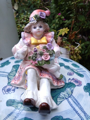 Schmid clown figurine music - clown,