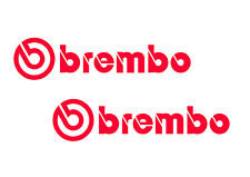 2 x Brembo Vinyl decals Car,  Van, Toolbox, Window.