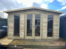 SHED SUMMERHOUSE APEX GARDEN ROOM SUMMER HOUSE CHECK FREE DELIVERY ZONES BELOW