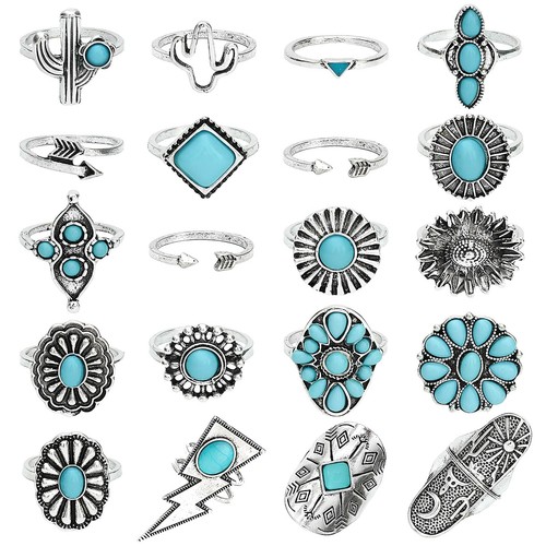 Pieces turquoise rings - pieces,