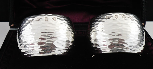 Pair sterling silver napkin - pair,