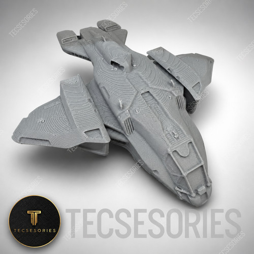 Halo pelican 5in - grey, 3d