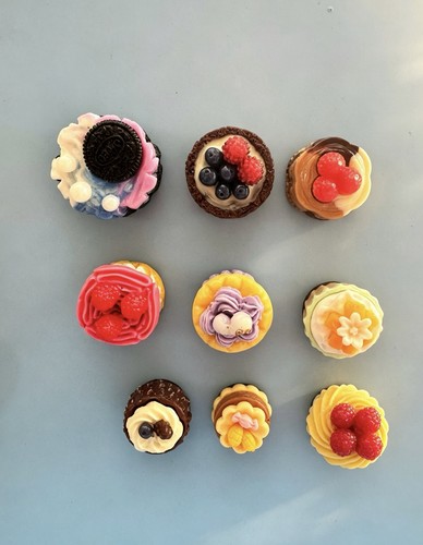 Mini cake fridge magnets cute - cake, magnets,