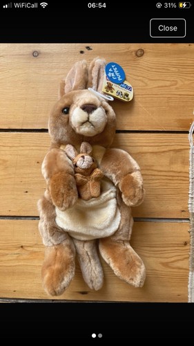 Kangaroo and baby puppet - and,