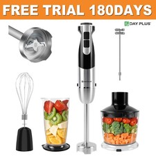 3-IN-1 Hand Blender 1000W Electric Stick Curry Puree Food Mixer Whisk & Chopper