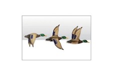 Set of 3 Metal Flying Ducks