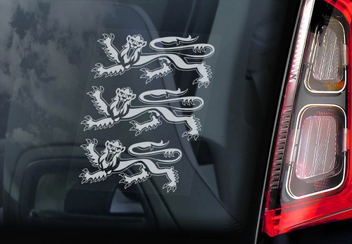 Three lions car window - three,