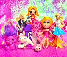 Vintage Y2K Figure Doll Toys Barbie Zelfs Gift Ems Polly Pocket