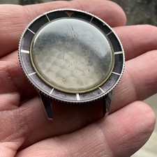 VINTAGE BREITLING SUPEROCEAN CHRONOGRAPH CASE REF 807 BEZEL PARTS #9002B2