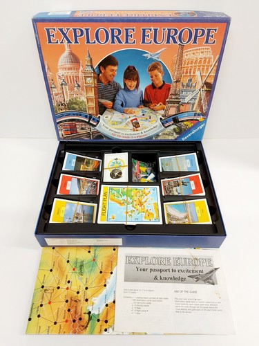 Explore europe vintage board - vintage,