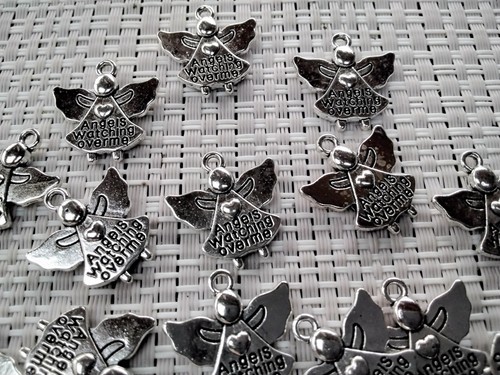 Tibetan style angel charm - tibetan,