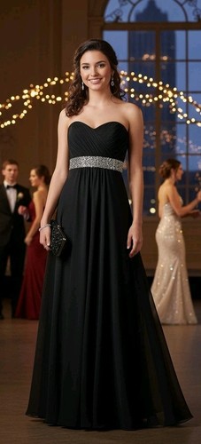 Y2k strapless black - y2k, sweetheart