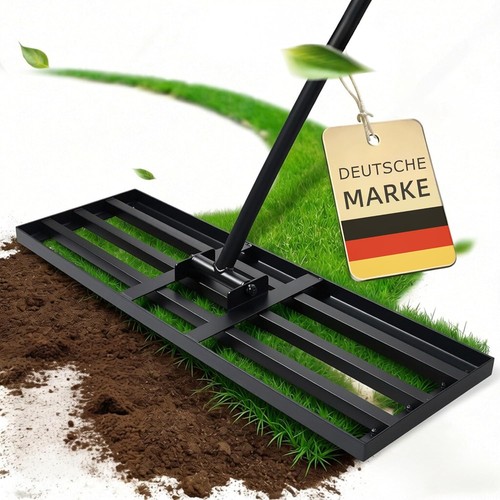 Lawn levelling garden - lawn, rake