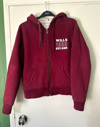 Jack wills burgundy fleece - wills,