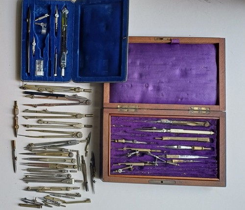 Antique job lot - job, compass