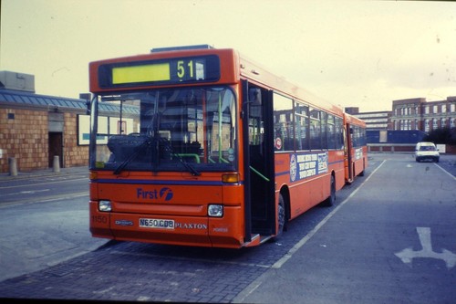 35mm original colour bus slide - bus,
