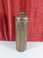Antique 1900s French Copper Hot Water Bottle With Brass Lid
