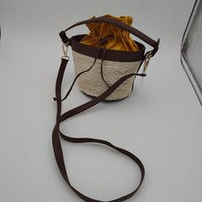 Ann Taylor Summer Golden yellow Bucket Bag Crossbody NWT