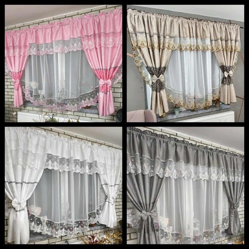 Elegant decorative curtain - elegant, set