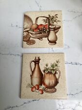 H & R Johnson tiles, set of 2