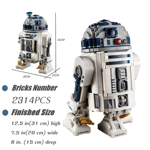 Moc star wars robot - star, r2-d2