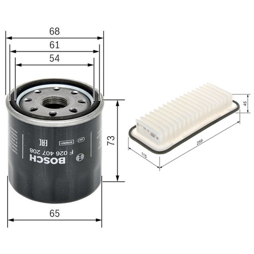 Service kit for toyota yaris - service,
