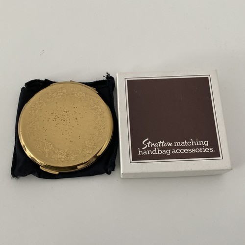 Stratton compact boxed gold - boxed,