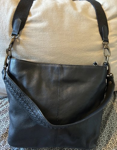 Fat face black leather - fat,