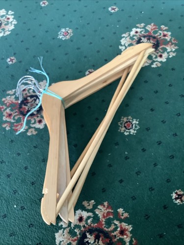 Vintage wooden coat - wooden, hangers