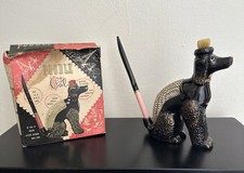 Vintage MCM Red Ware Poodle