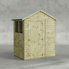 4x6 Powersheds Premium Apex Garden Shed + Base Kit | | B GRADE | AVAILABLE NOW