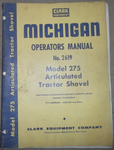 Michigan clark 275 tractor - michigan,