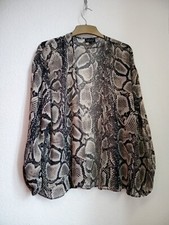 snake print chiffon kimono