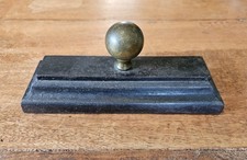 Antique cast iron/ brass vintage doorstop