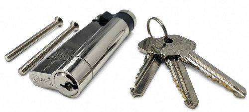 Garage door lock barrel - door, star
