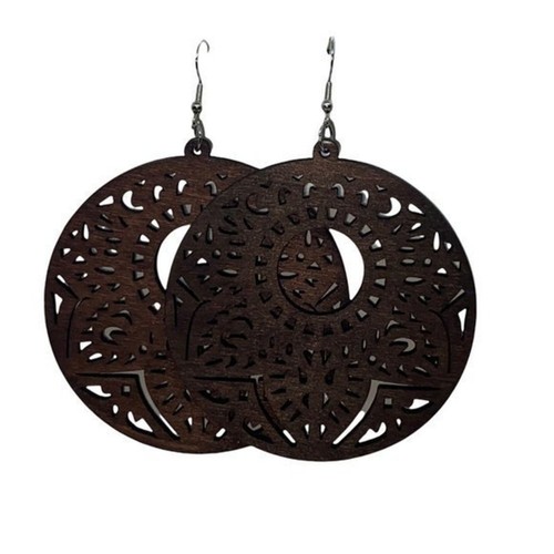 Nwt brown wood - wood, perforated