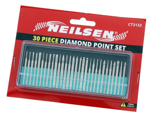 30pc diamond burr - diamond, set