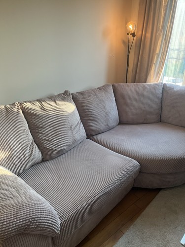 Used seater beige fabric - beige,