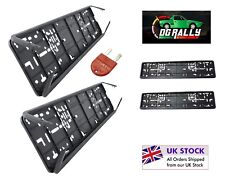 2 x Genuine Wurth Number Plate Holders Frame German Quality Pair Klapp FIX & key