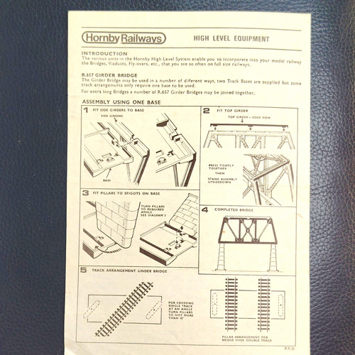 Hornby railways 657 girder - railways, r.657