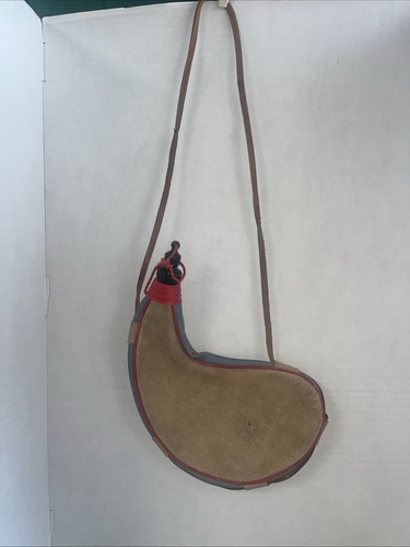 Leather canteen made in - leather, oz.