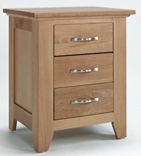 Oak bedside table - bedside, with