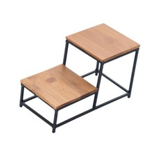 Wooden Display Rack Organizer Sturdy Stable Display Stand Tea Set Rack for