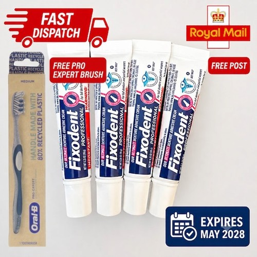 Travel size fixodent - 4x,
