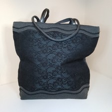 Russell and Bromley wool, chic, black, lace, Hobo Bag, tote, grey