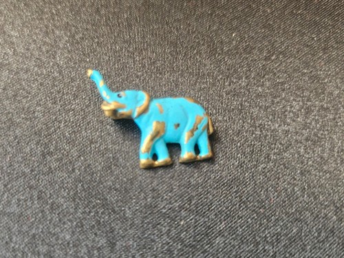 Vintage enamel elephant brooch - vintage,