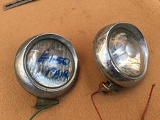 Vintage Pair of  Lucas Chrome lights - 4LR M5 spot light & 4FT M5 Foglamp