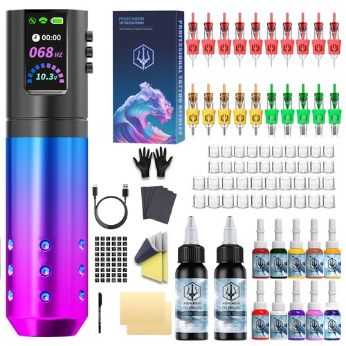 Wireless tattoo pen - kit, for